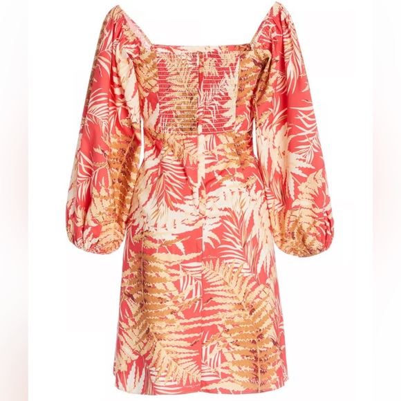 CARA CARA Montauk Printed Cotton-Poplin Mini Dress - Picture 3 of 5